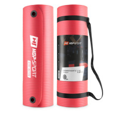 Мат для фитнеса Hop-Sport HS-N015GM 1,5 см с отверстиями red